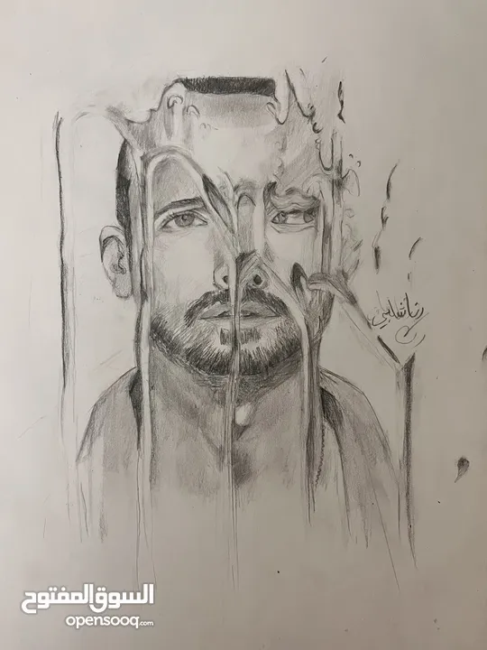 لوحات فنية مرسومة يدوي و لوحات حسب الطلب و تصاميم منشورات مواقع التواصل الاجتماعي