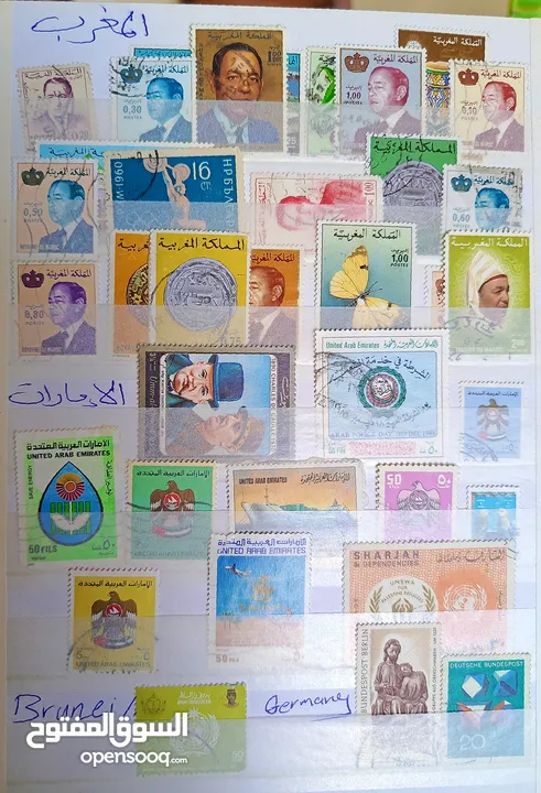 طوااابع من جميع دول العالم بنص دينار فقط