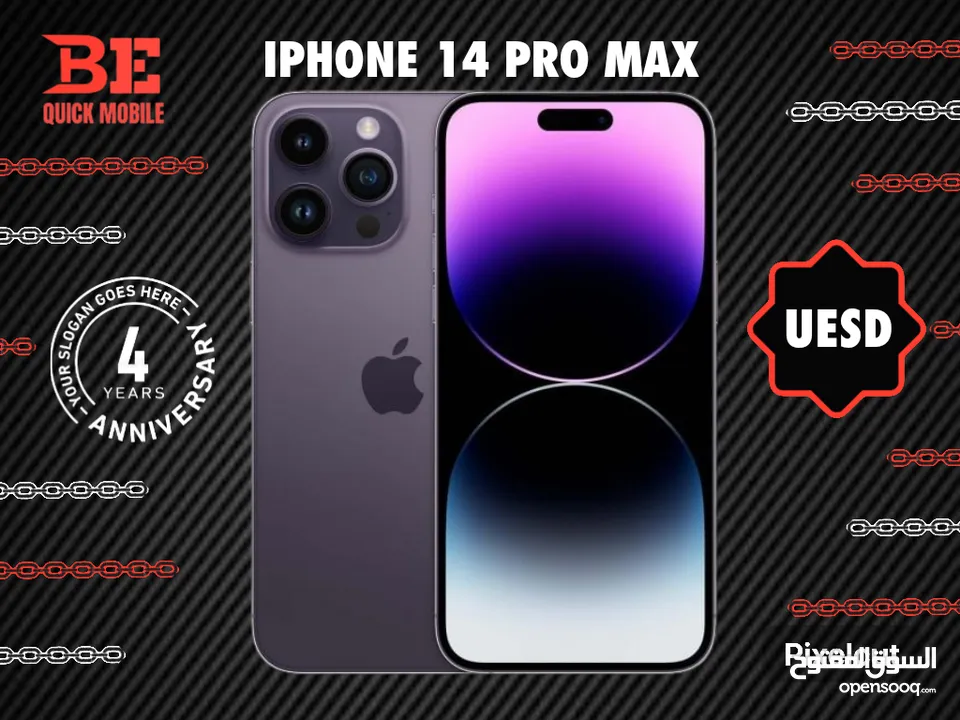 مستخدم بحالة الجديد ايفون 14 برو ماكس // iPhone 14 pro max 128G