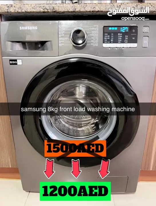 samsung 8kg front load washing machine