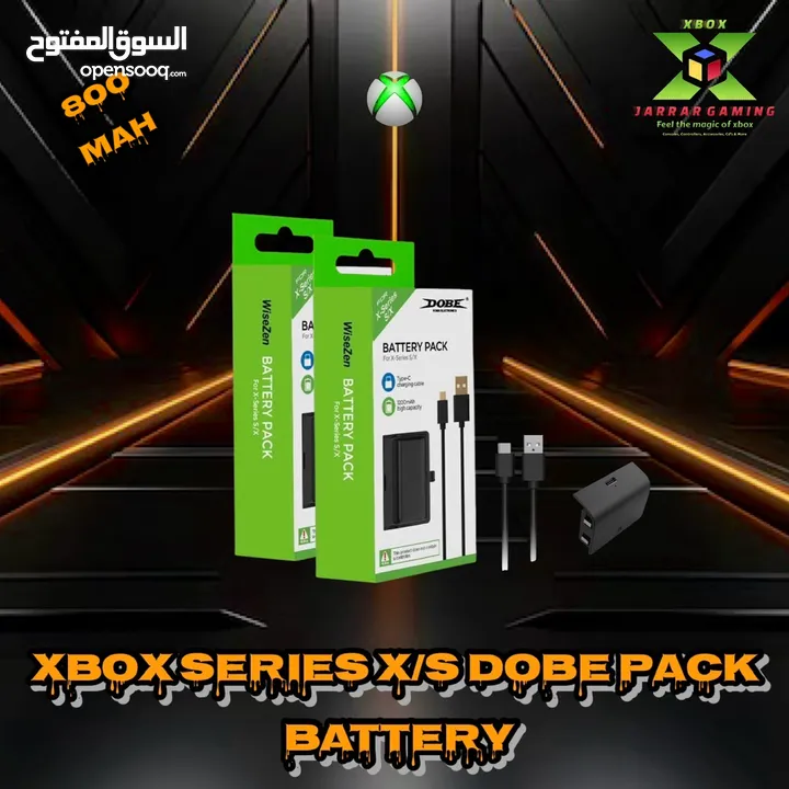 Xbox series x/s & one x/s Rechargeable Battery’s بطاريات شحن خاصة بأيادي تحكم إكس بوكس