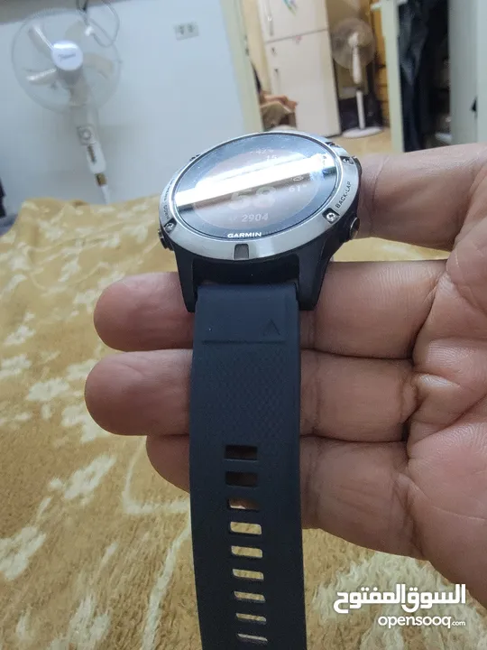 ساعه جارمن 5بحاله جيده جدأ ستيل مع اسود