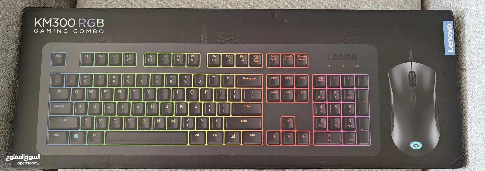 Lenovo Legion KM300 RGB gaming keyboard and mouse, AR/EN