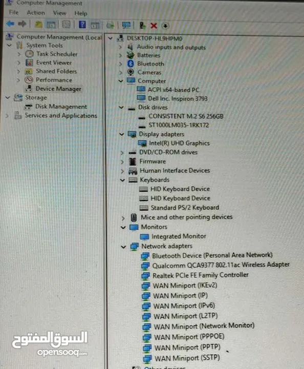 لاب توب ديل انسبيرون جيل عاشر  شاشه 17،3 انش