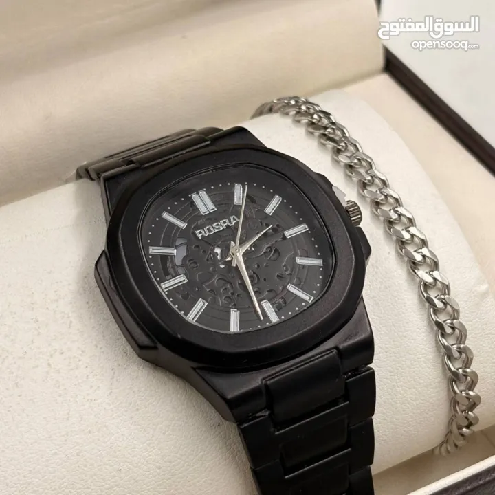 بكج شبابي ساعة و اسوارة + علبة كرتون السعر 130 شيكل الكميه محدوده متوفر توصيل لكافه المناطق