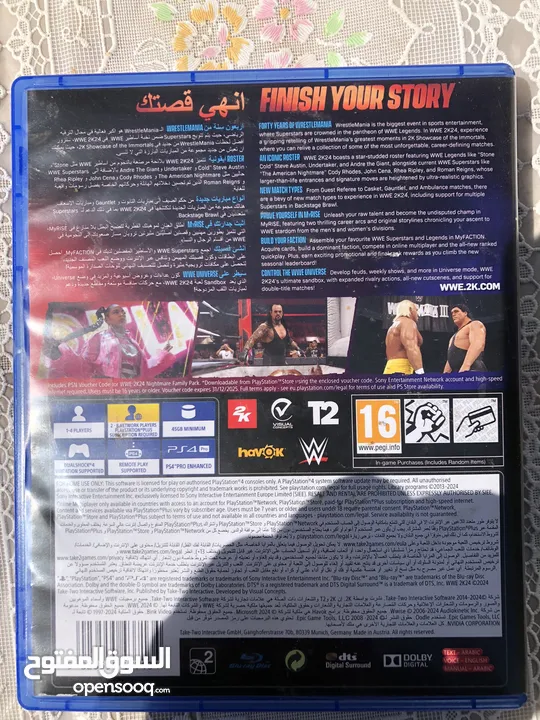 Wwe 2k24 Game available in very good condition used berly Game is in perfect condition i want money