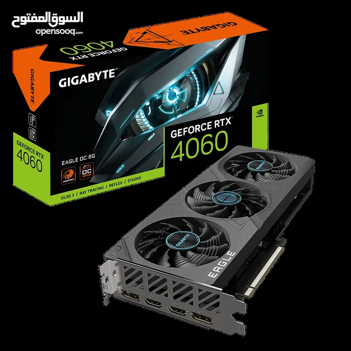 Gigabyte GeForce RTX 4060 EAGLE OC 8GB GDDR6  RTX 4060 للبيع