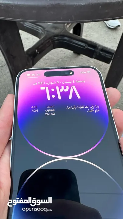 ايفون 14 برو ماكس المساحة 256 البطارية 81 نموذج M