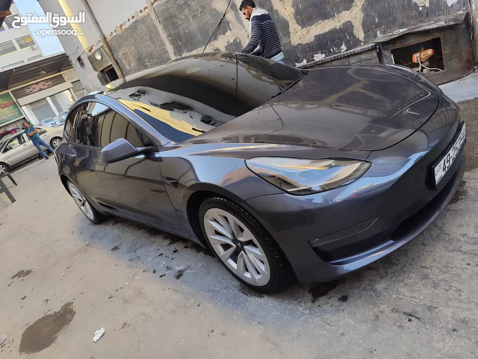 تيسلا 3 موديل 2021 لونج رينج دول موتور جمرك جديد