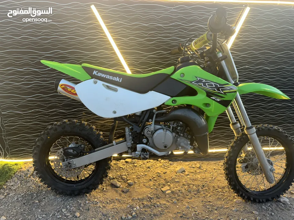 كىساكي65cc موديل 2018 دراجه بحالت وكاله مستخدم ثاني دراجه قويه 6 غيار تو ستروك