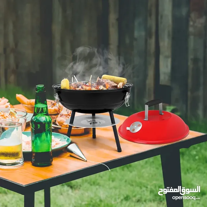 منقل شوي صغير متنقل ضغط للحدائق والرحلات