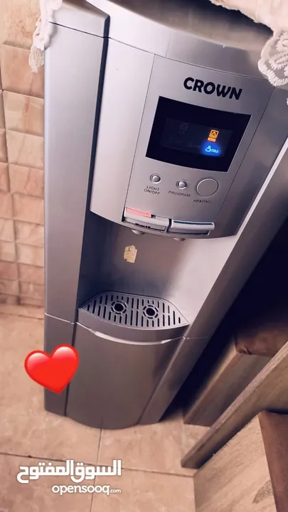 كولر ماء كراون لون سلفر