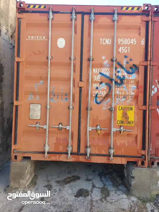 حاويات فارغة 40 قدم هاى كيو نظيفة جداا مع البيانات الجمركية