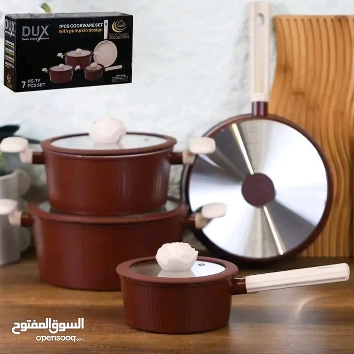 جهّزي مطبخك بأفضل الأطقم وبألوان تخطف الأنظار!*طقم الطهي الملوكي الفاخر وألوان تناسب ذوقك الرفيع
