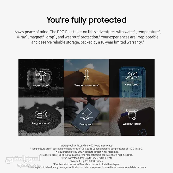 بطاقة ذاكرة سامسونج 512 جيجا برو بلس للكاميرات والموبايلات microsd 512Gb samsung