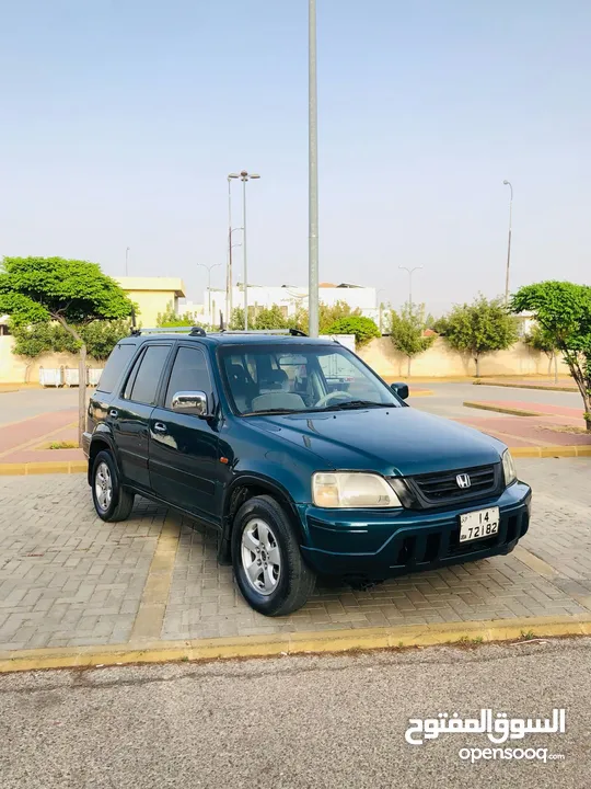 جيب هوندا crv بحالة الوكالة بسعررر مغرررري  السعر 3650 موديل 1998 لون اخضر زيتي  دهان نضيف  بحاله ال