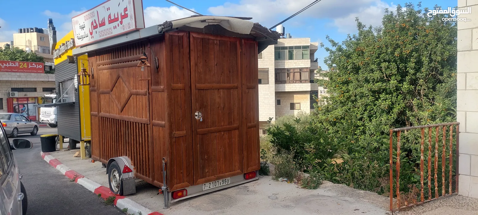 كوشك خشبي ممتاز و مميز كفتيريا طعام و مشروبات باردة و ساخنه