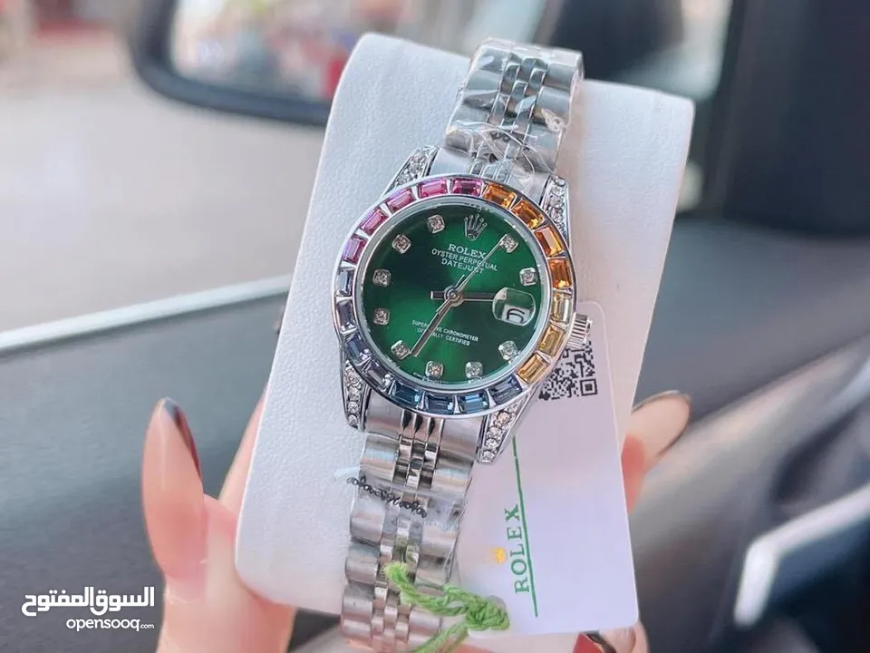 Rolex for ladies SAPPHIRE GLASS  Good quality  رولكس للسيد ضد الخدوش لون ثابت كوالتي جيد