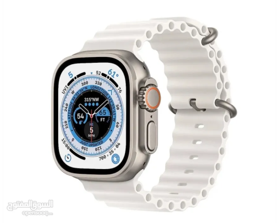APPLE WATCH ULTRA 2 49mm ابل واتش ألترا 2 حجم 49  مسكره فلكرتونه كفاله ابل سنه 12 شهر