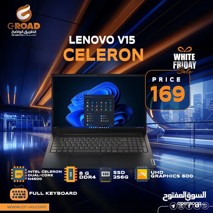 لابتوب لينوفو آيديا باد   LENOVO IDEAPAD CELERON   عروض الجمعة البيضاء