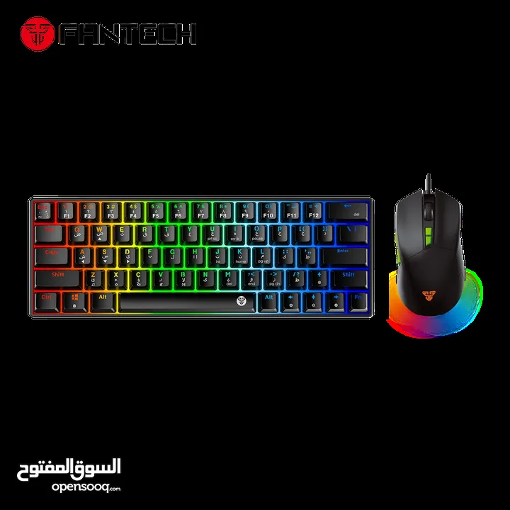 Fantech Atom63 MK859c Mechanical Gaming Keyboard & Mouse Arabic/English