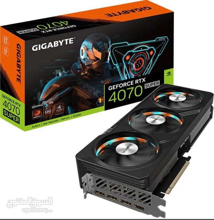 للبيع كرت شاشة GIGABYTE RTX 4070 super gaming oc