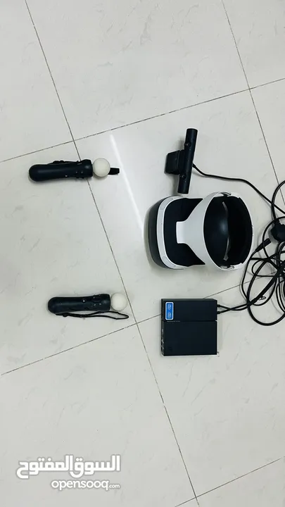 Sony PSVR with camera and motion controller stick