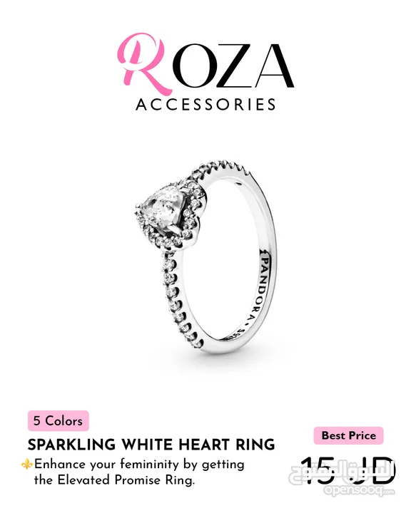 Pandora Promise Rings Collection - Roza Accessories- كولكشن خواتم الوعد من باندورا