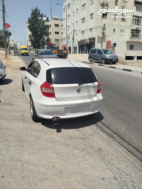 bmw 120i موديل 2007 دفعة 10 وشكات مرخصة  للبيع او البدل مأمنه لاخر السنه
