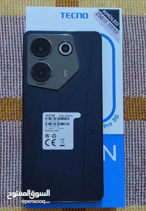 مشغل ايام Kamon 20 5G promer رام 16 جيجا 512 أغراضة والكرتونه الأصلية متوفر توصيل
