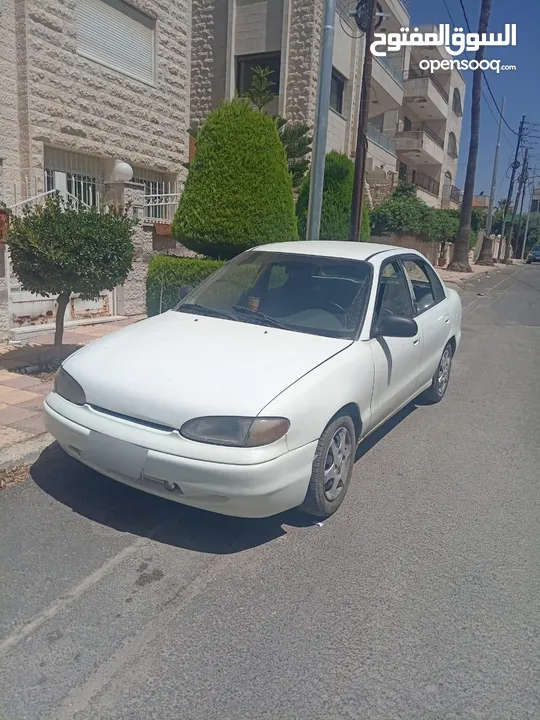 هيونداي اكسنت 1994 اوتوماتيك بحاله جيده...السيارة مرخصة لشهر 2 السنة الجاي ..السيارة مش ناقصها اشي