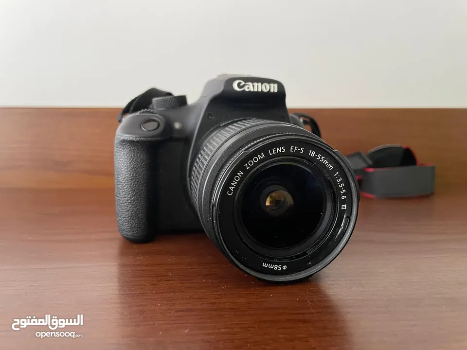 كاميرا canon eos 1200D فل hd بحالة ممتازة جدا للبيع بسعر مغري مع كامل مستلزماتها + هدايا عديدة