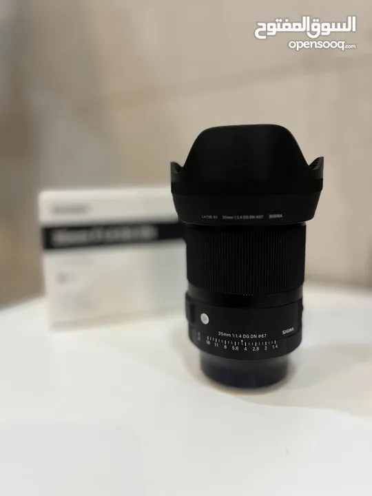 عدسة سيجما 35mm/f1.4 لكاميرا سوني