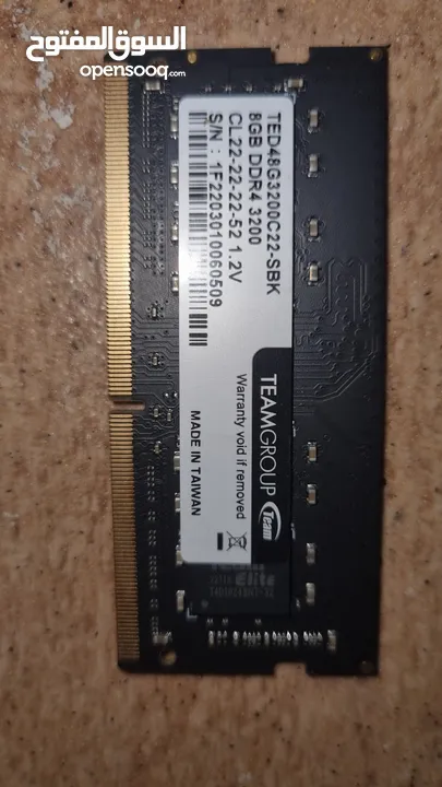 رام لابتوب 8GB DDR4 3200mhz