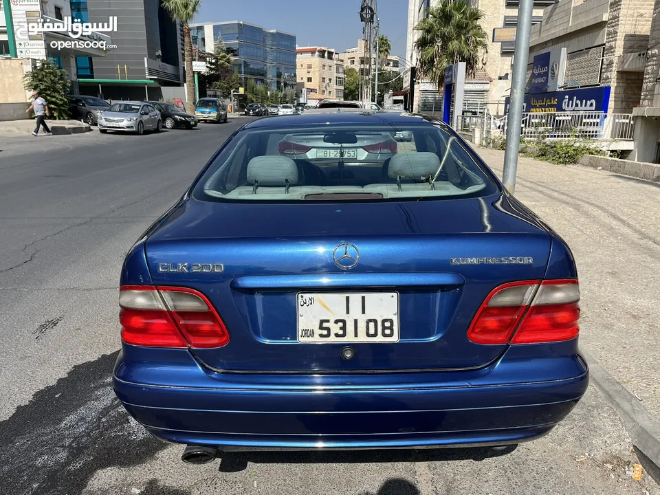 مرسيدس clk موديل 2001 لون ازرق مميزةً للبيع او للبدل