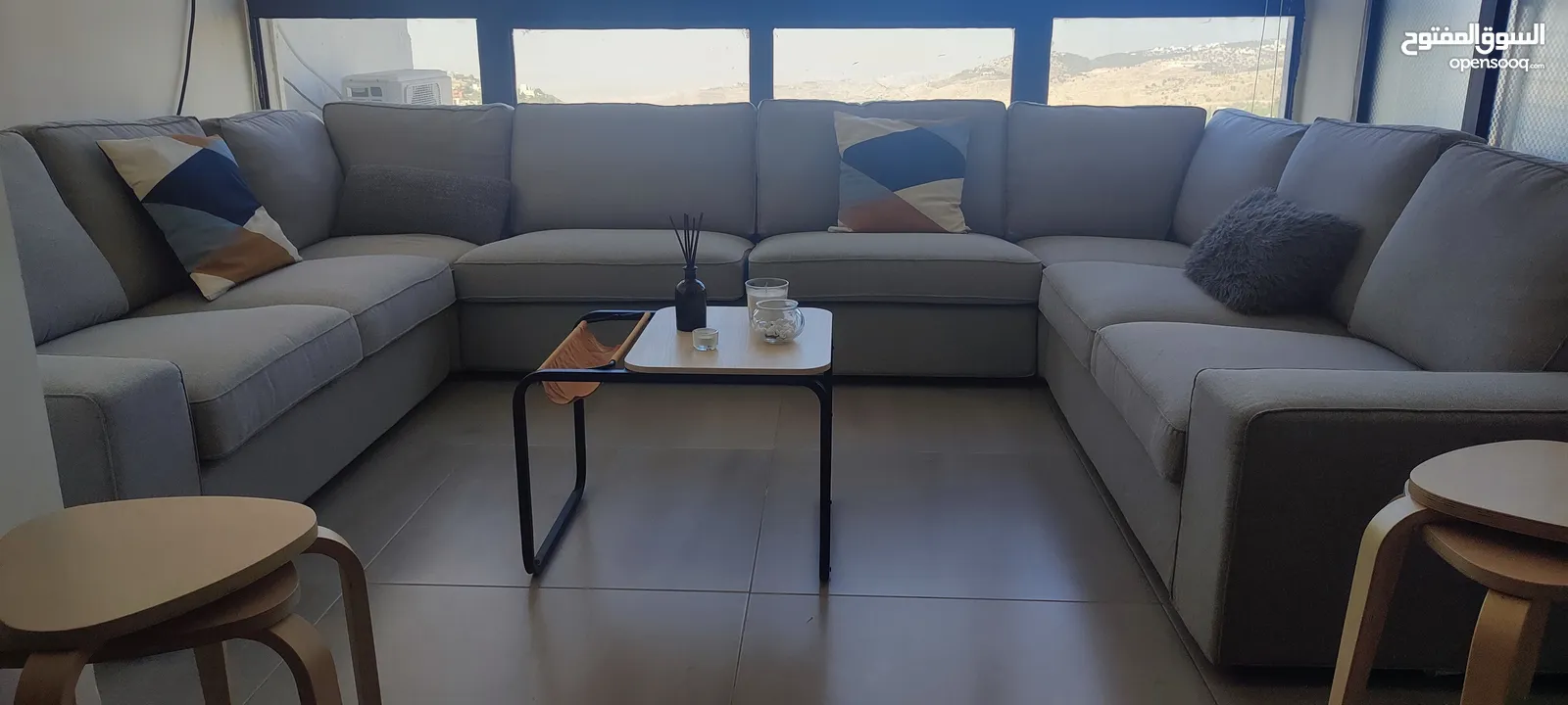 ikea kivik U shape sofa corner ايكيا يو كورنر وثنائية صوفا كورنر