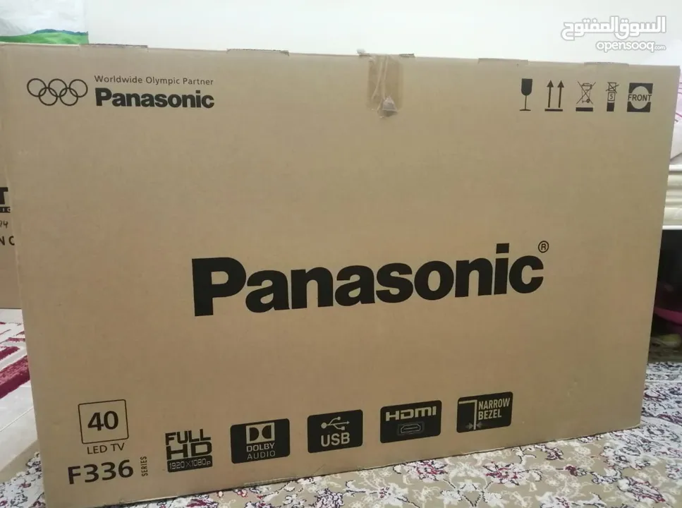 شاشه تلفزيون مقاس 40 انش "ليس اسمارت" ماركه باناسونيك LED Tv 40in Panasonic non smart