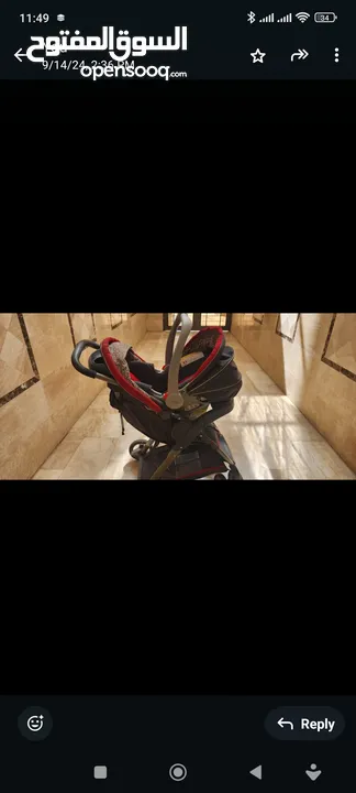 عرباي و كرسي سيارة graco