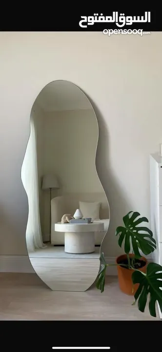 Mirror with LED light and stan