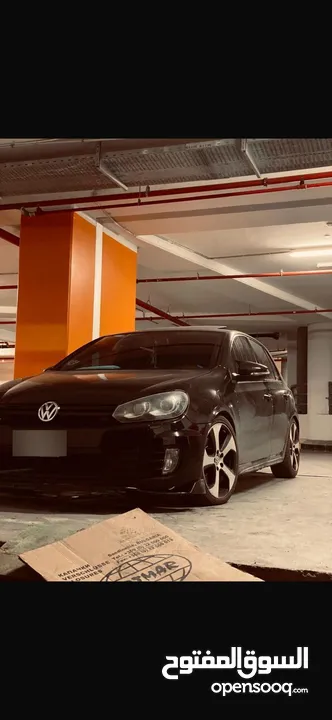 جولف mk6 موديل 2009 تسير 2012 سيارة بوضع ممتاز ماطور 1400 تيربو سوبر تشارج فيها ضربة بالسمكة