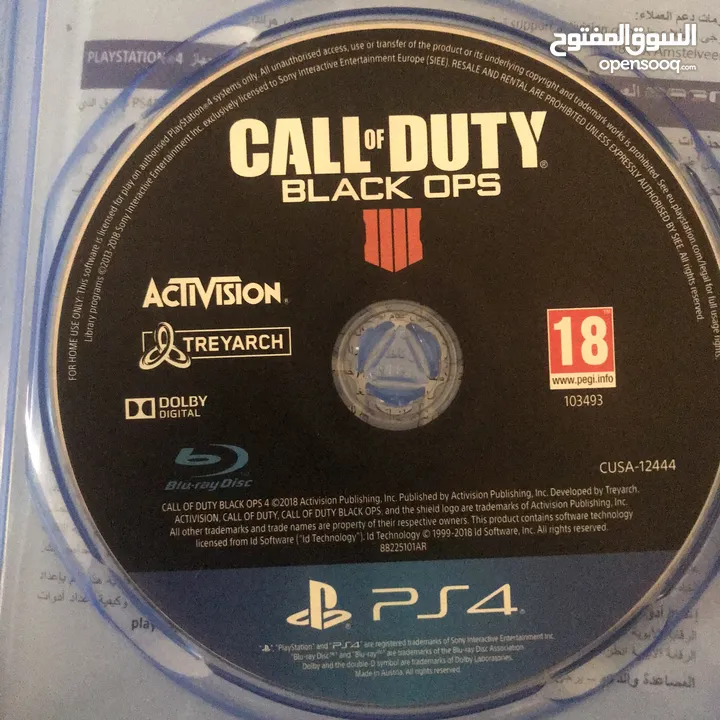 Cd call of duty black ops four