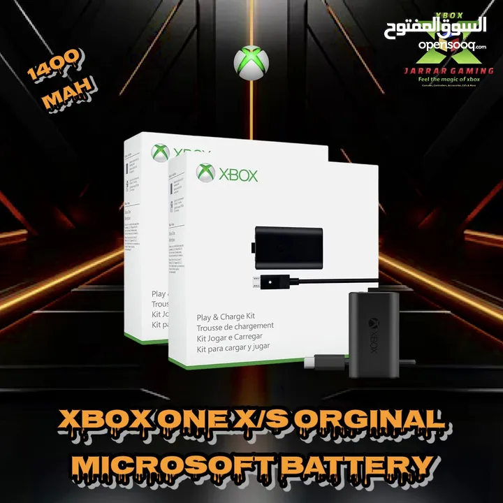 Xbox series x/s & one x/s Rechargeable Battery’s بطاريات شحن خاصة بأيادي تحكم إكس بوكس