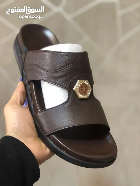 بابوج رجالي  جلد طبيعي طبي صناعة مصرية مكفول من انتاجنا الخاص جلد طبيعي
