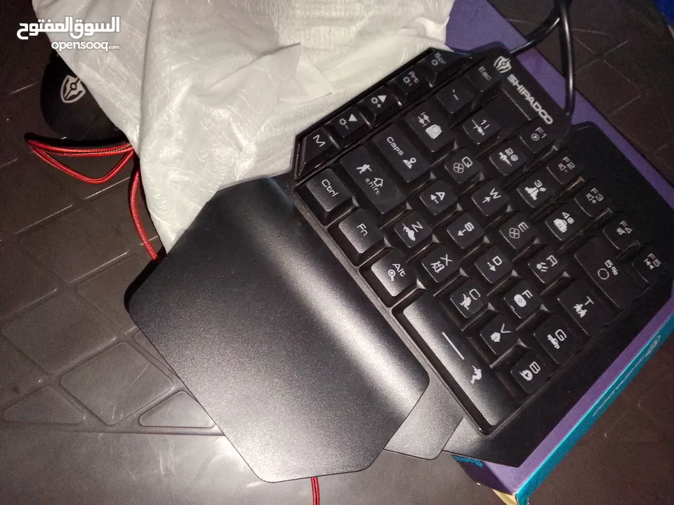 كيبورد +ماوس للالعاب قيمنج للهاتف أو شاشات كمبيوتر كثير مرتب