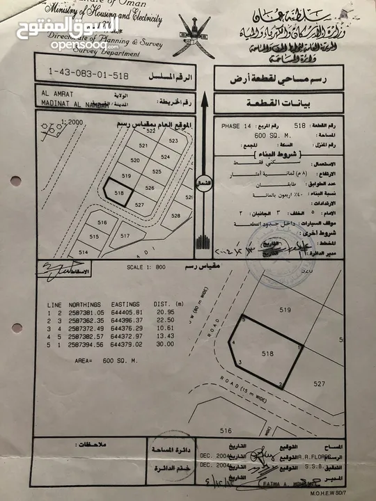 أرض سكنية في العامرات مدينة النهضة سوبر كورنر