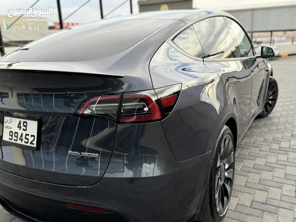 Performance 2021 صنف TESLA MODEL Y  فحص كامل تب نظافة جمرك قبل اسبوع فقط