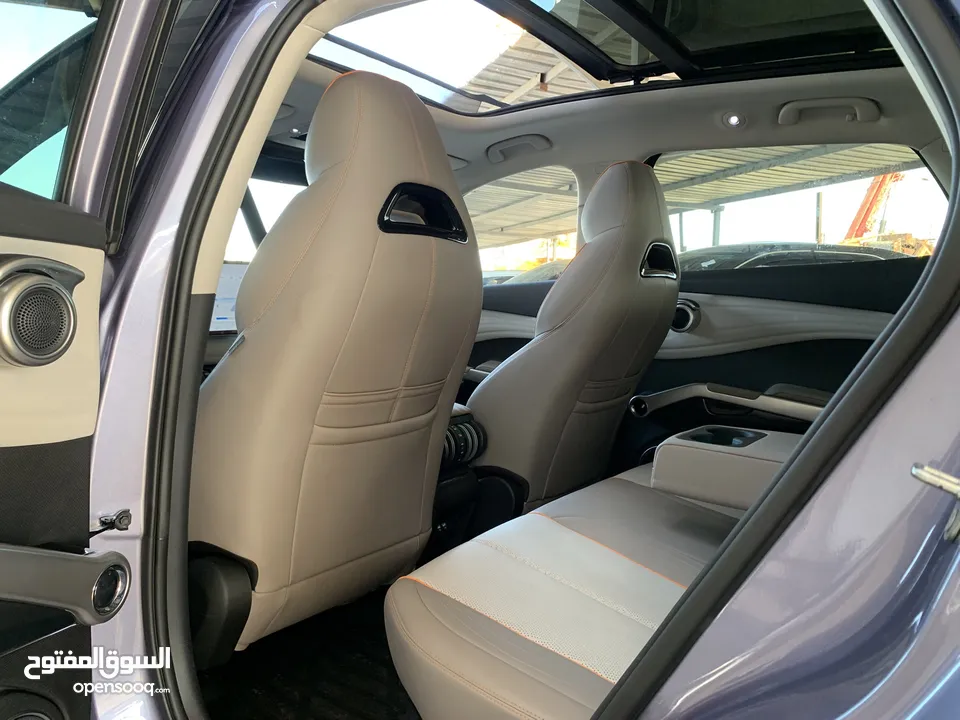 BYD Yuan plus 2023 بي واي ديه ايوان بلص صنف شامبيون فل الفل اوتبارك وباب خلفي كهرباء كراسي حامي بارد