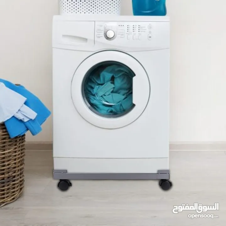 قاعدة معدنية متحركه او ثابته ثلاجة جلاية  غسالة تتحمل وزن 300 كيلو متعددة الاستخدامات قاعده