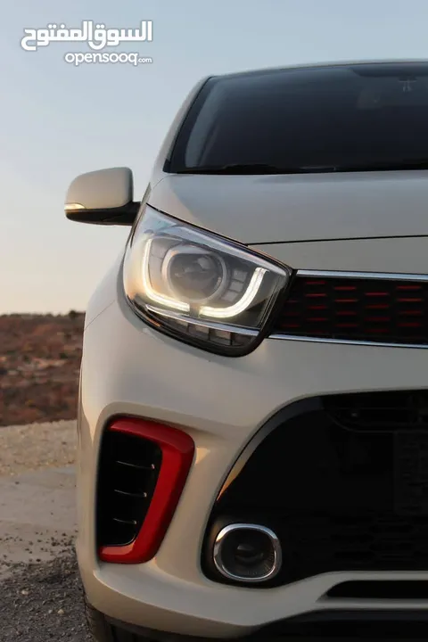 كيا بيكانتو GT-line 2020 للبيع ترخيص وتامين فل اللون ابيض نظيفة وحبة نادرة