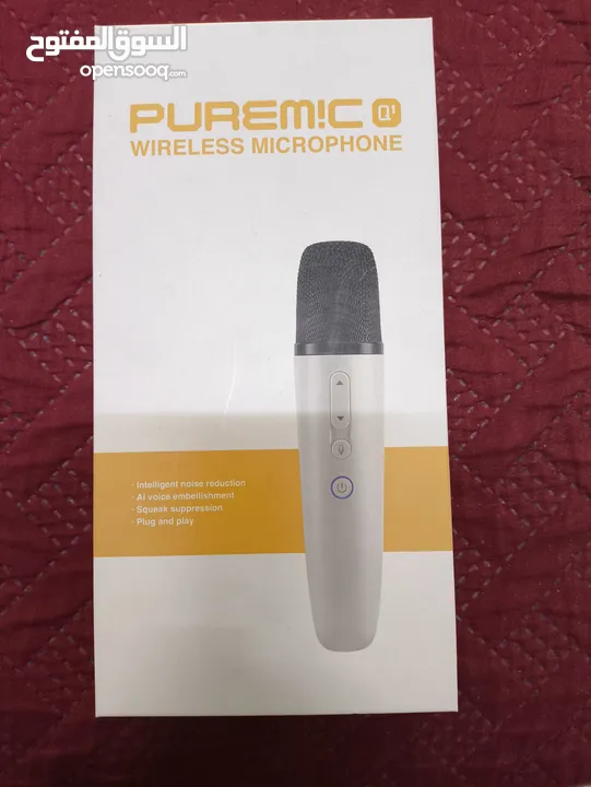 للبيع: Puremic Q1 – ميكروفون لاسلكي عالي الأداء للموبايل والتلفزيون